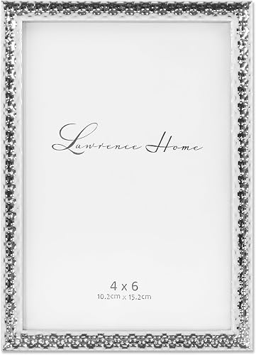 Lawrence Frames 713046 Metal with Hammer Effect, 4x6, Silver
