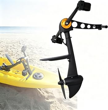 Kayak Pedal Drive Replacement Power Unit, Foot Pedal Motor Propulsion System, Universal Pedal Drive Kit with Underwater Clips for All Common Kayaks and Inflatable Outdoor Fishing Boats
