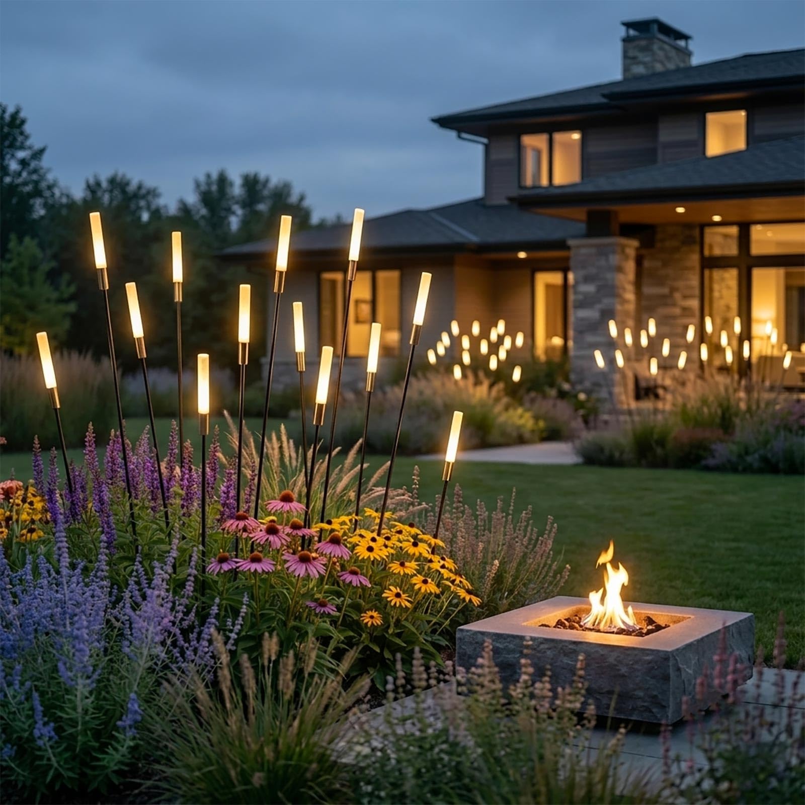 Planetitaly Lampione con Picchetto LED 0.5W Basso Consumo 24V Lampioncino Stelo di Luce Naturale 4000K Palo Luminoso Giardino Terreno Cespugli Vialetti (60cm)