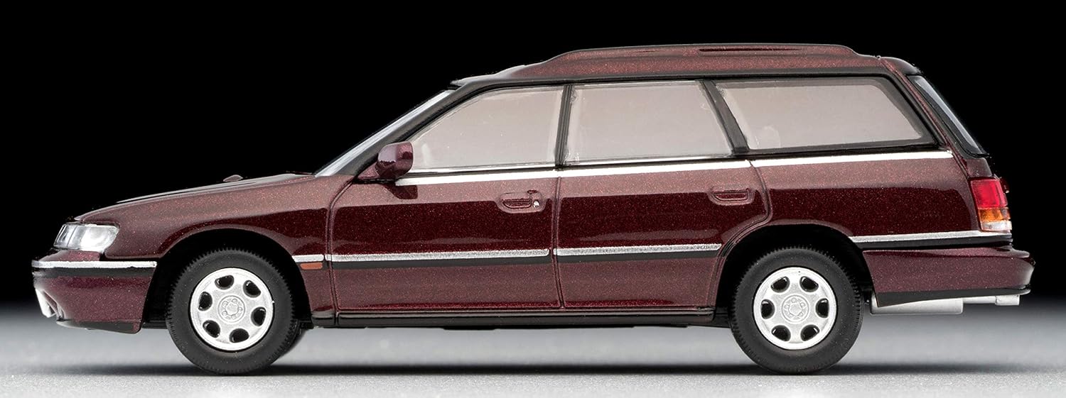 TomyTEC 307822 1/64 Subaru Legacy Touring Wagon GT, Dunkelrot Die