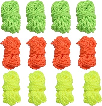 Alomejor 10-Pack Yoyo Strings with 24-Strands Nylon & Cotton Material for Responsive and Unresponsive Yo-Yo Balls 1. for Yoyo Players 12 pack of 10 strands