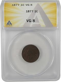 1877 Indian Head Cent VG 8 ANACS Penny 1c Coin SKU:CPC0831