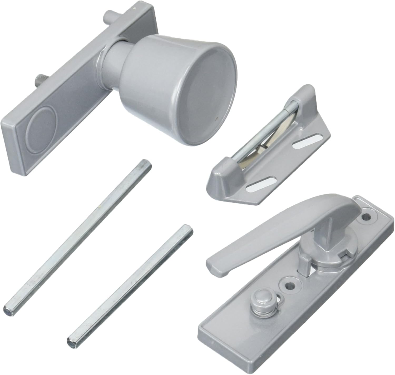 Stanley 111433 Standard Duty Door Knob Latch, Aluminum, Clear Coated