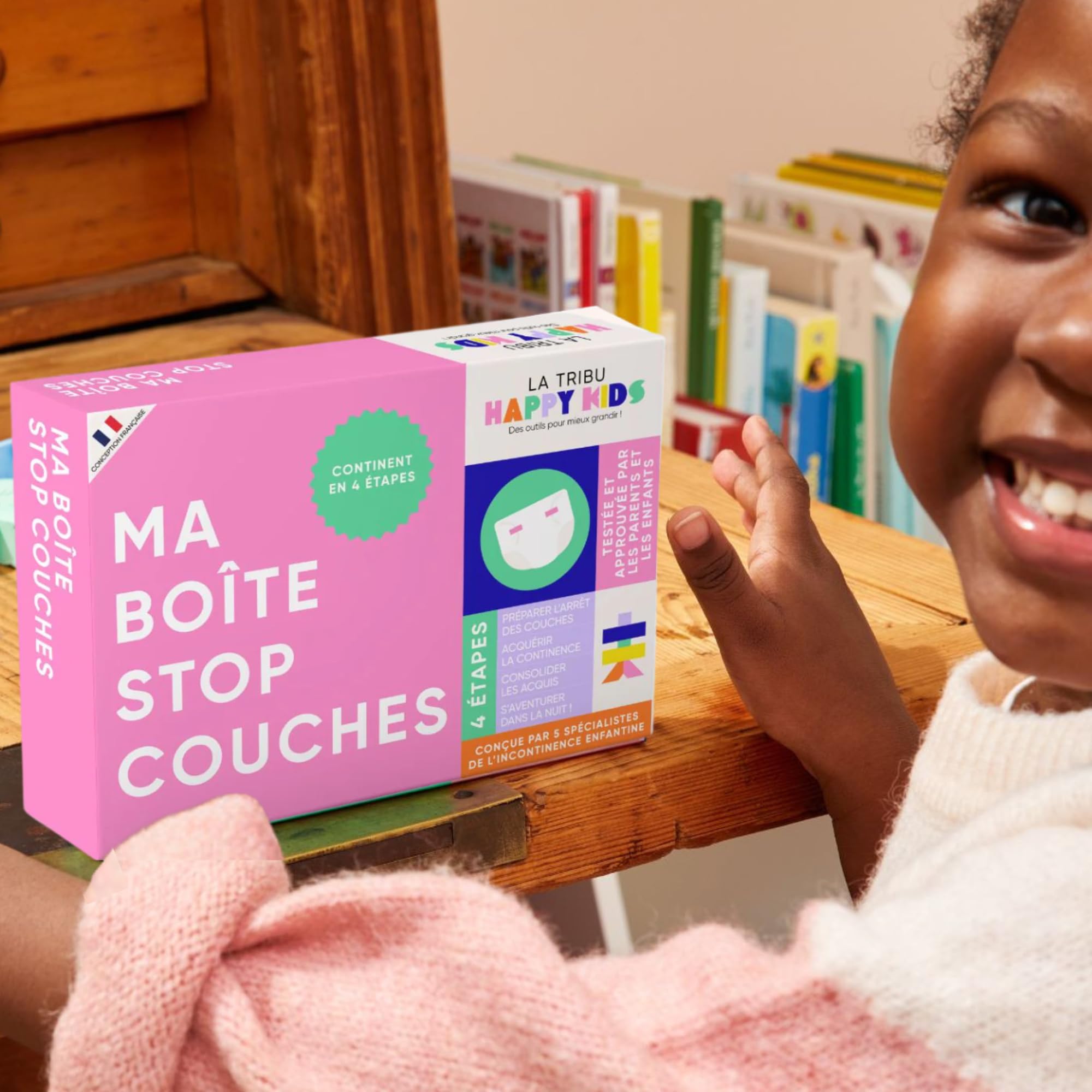 Ma Boîte Stop Couches – Méthode ludique d’acquisition de la propreté dès 2 ans – Kit éducatif en 4 étapes conçu par des spécialistes de l’incontinence infantile