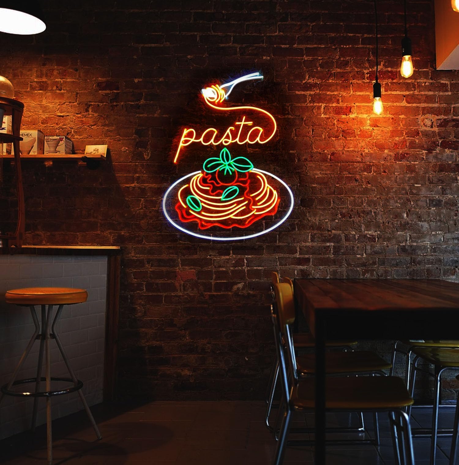 Amazon.com : Pasta Dish Neon Sign for Wall Decor, Custom LED Pasta