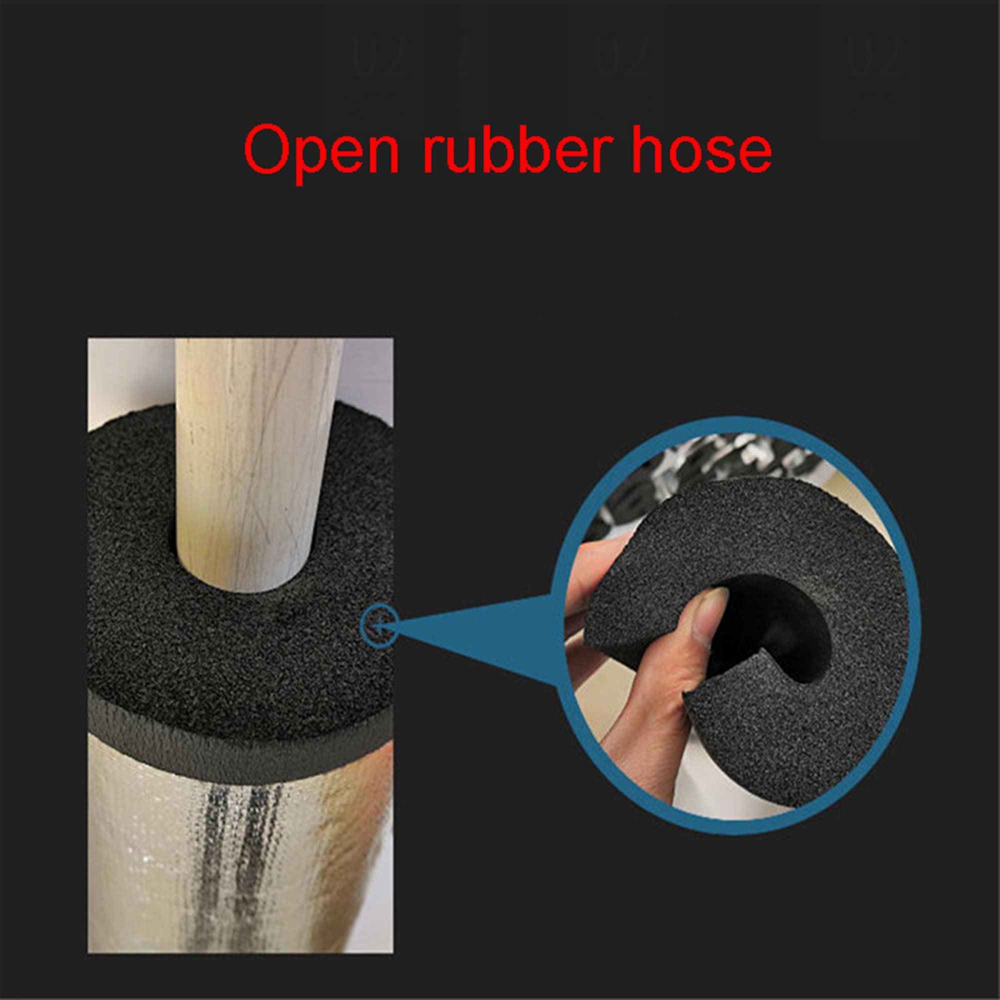 Autoadhesivo Aislamiento De Tubería Largo 95cm Tubo De Aislamiento Para el Aislamiento Externo de Tuberías/Wall thickness 20mm / ID108mm