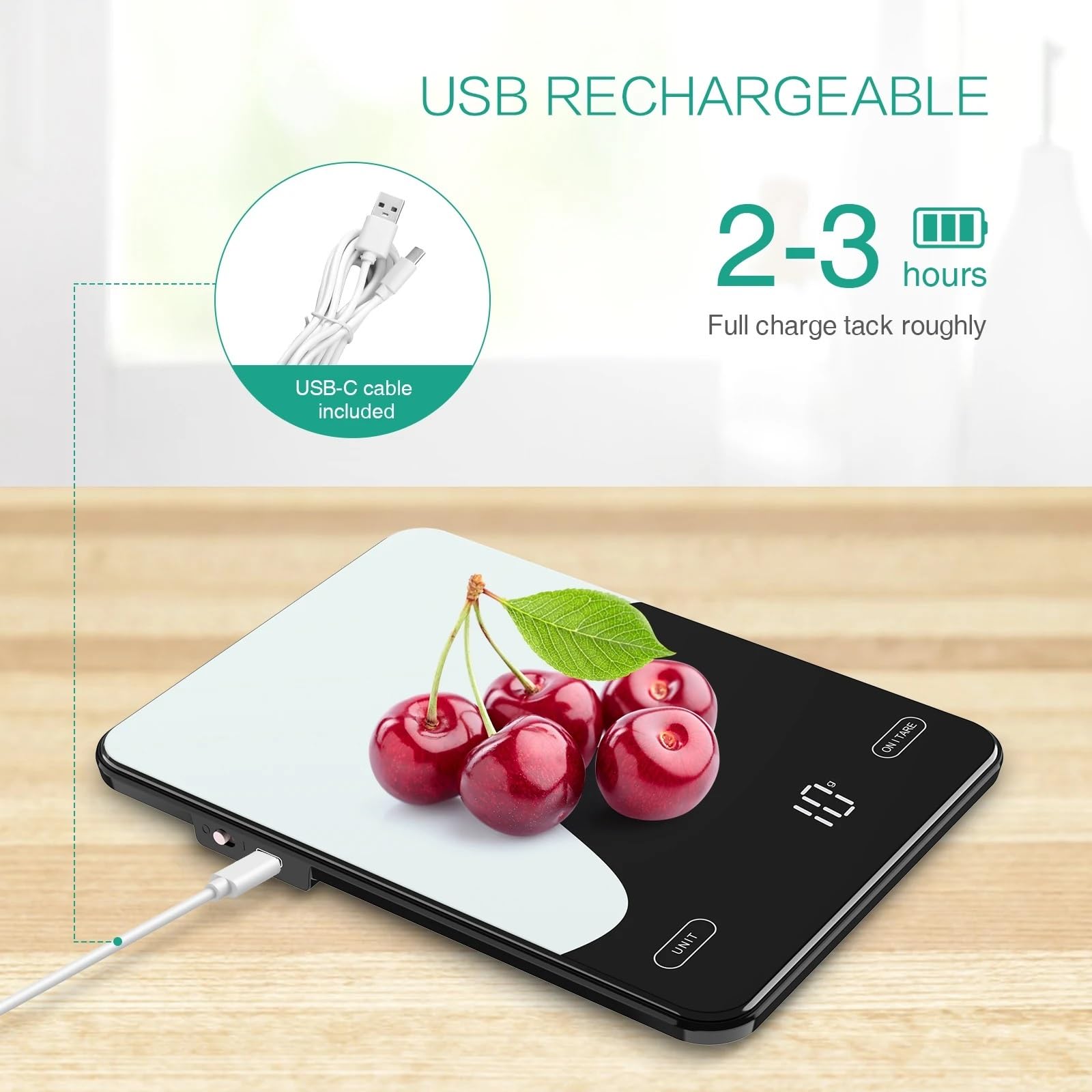 Balance Cuisine Balance alimentaire numérique 10kg balances de cuisine intelligentes avec calculatrice nutritionnelle APP balance gramme Rechargeable for cuisson perte poids