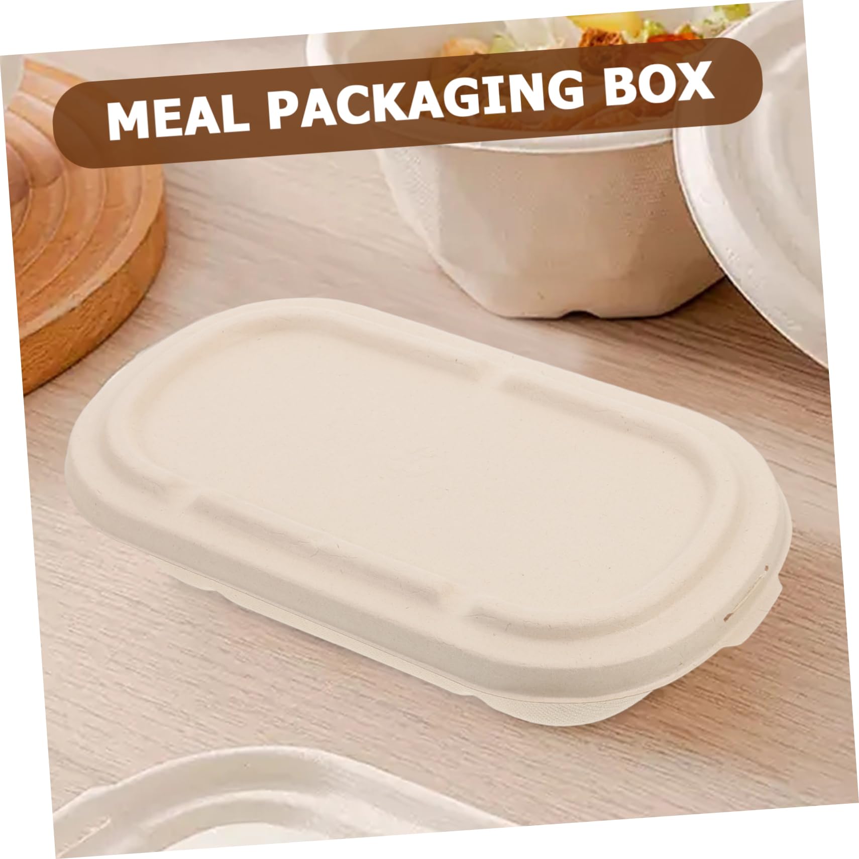 MAGICLULU 25 Set Contenitori da Asporto Carta Pulp Prep Scatole Monoporzioni per Insalate e Sushi