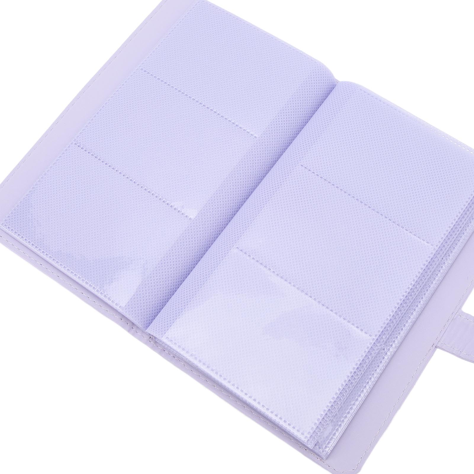 Album Fotografico Mini, 108 Tasche per Pellicola 3 Pollici, Scatola Porta Carte Accessori per Fotocamera Istantanea, per Mini 12 11 e Biglietti Film (Viola)