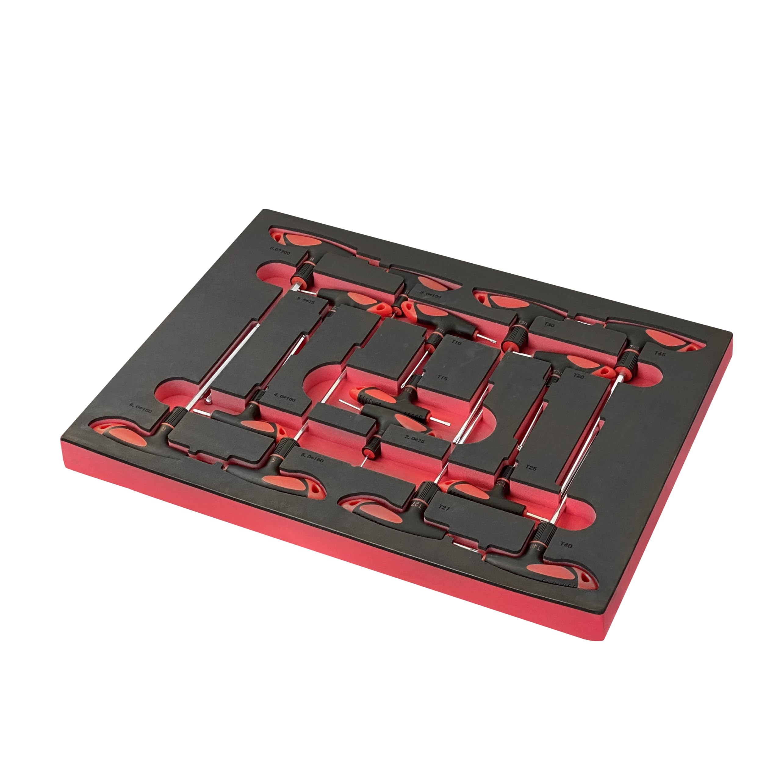 Sogi TER-07 Assortimento di 15 utensili - chiavi maschio esagonale bombate - chiavi maschio Torx - con impugnatura
