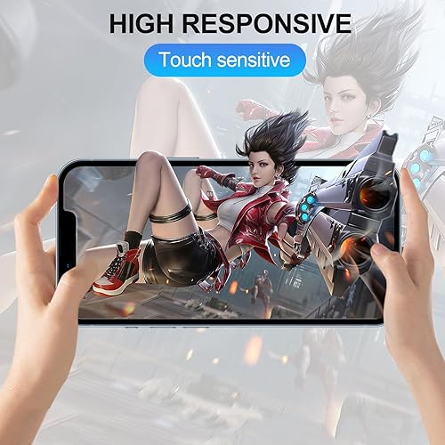 Miniatura 6 de AVOAR Paquete de 3 protectores de pantalla para iPhone 15 Plus, 6.7 pulgadas HD de vidrio templado transparente compatible con fundas de pantalla