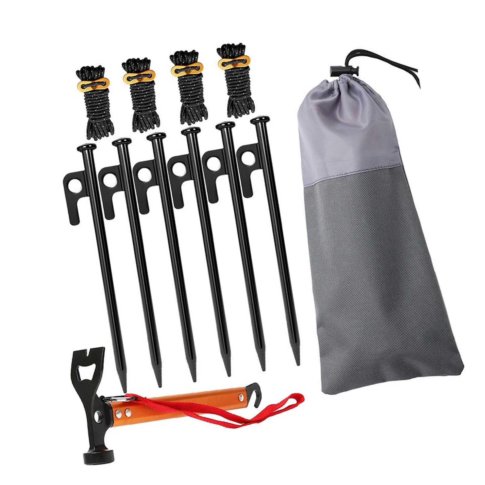 Camping Zeltheringe Aluminium Zelte Heringe Heringe Garten Bodenanker mit Haken Windlager Zelt Spikes Baldachin Nägel
