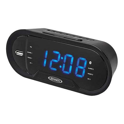 Compact Dual Alarm Bluetooth Clock Radio Compact Dual Alarm Bluetooth Clock Radio product image