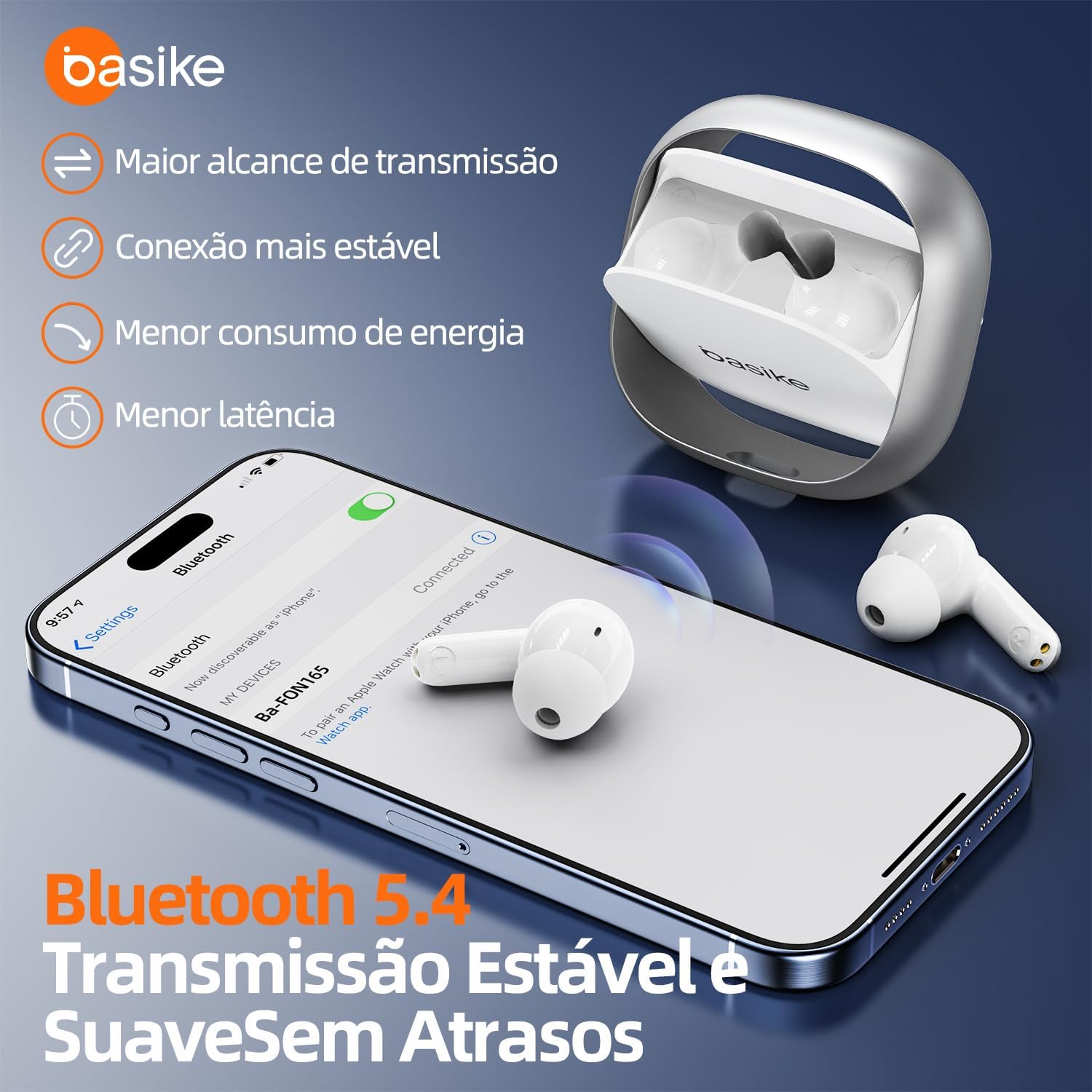 Fone de Ouvido Bluetooth 5.4 Intra-Auricular, Som Estéreo Hi-Fi Sem Fio, Microfone com Cancelamento de Ruído, Controle Tátil Premium, 3 Tamanhos de Pontas, Bateria de 36h – Preto Fone de Ouvido Bluetooth 5.4 Intra-Auricular, Som Estéreo Hi-Fi Sem Fio, Microfone com Cancelamento de Ruído, Controle Tátil Premium, 3 Tamanhos de Pontas, Bateria de 36h – Preto