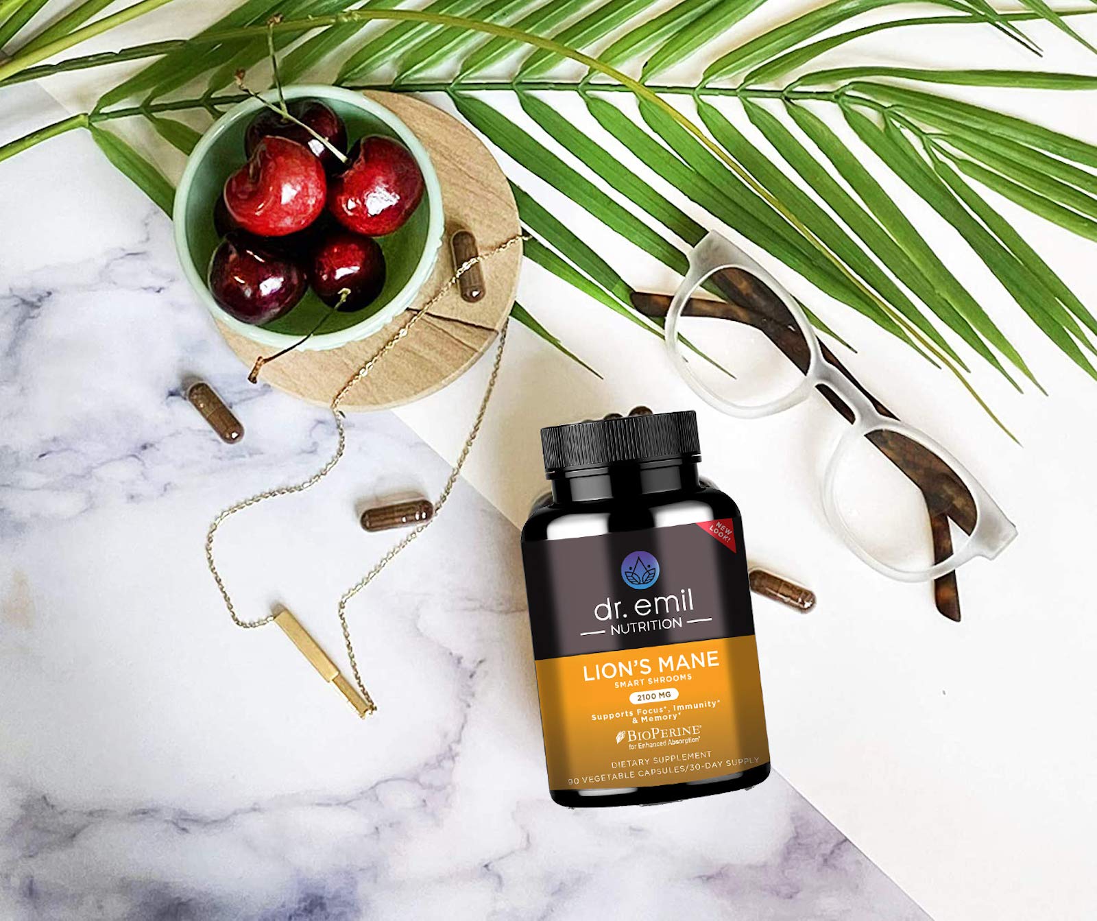 Buy Dr. Emil Nutrition Organic Brain Boosting Nootropic Lions Mane