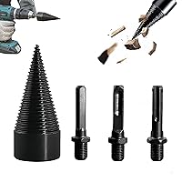 Vista 1 de Juego de brocas para leña, divisor de madera, broca divisora de madera, broca de fácil división de troncos, brocas eléctricas desmontables