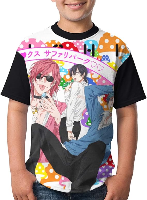 Amazon Co Jp ヤリチン ビッチ部 子供服 Tシャツ キッズ 柔らかい 半袖 夏季 カジュアル おしゃれ 男の子 女の子 イベント 服 薄手 通気性 アニメ かわいい プリント Tシャツ ファッション