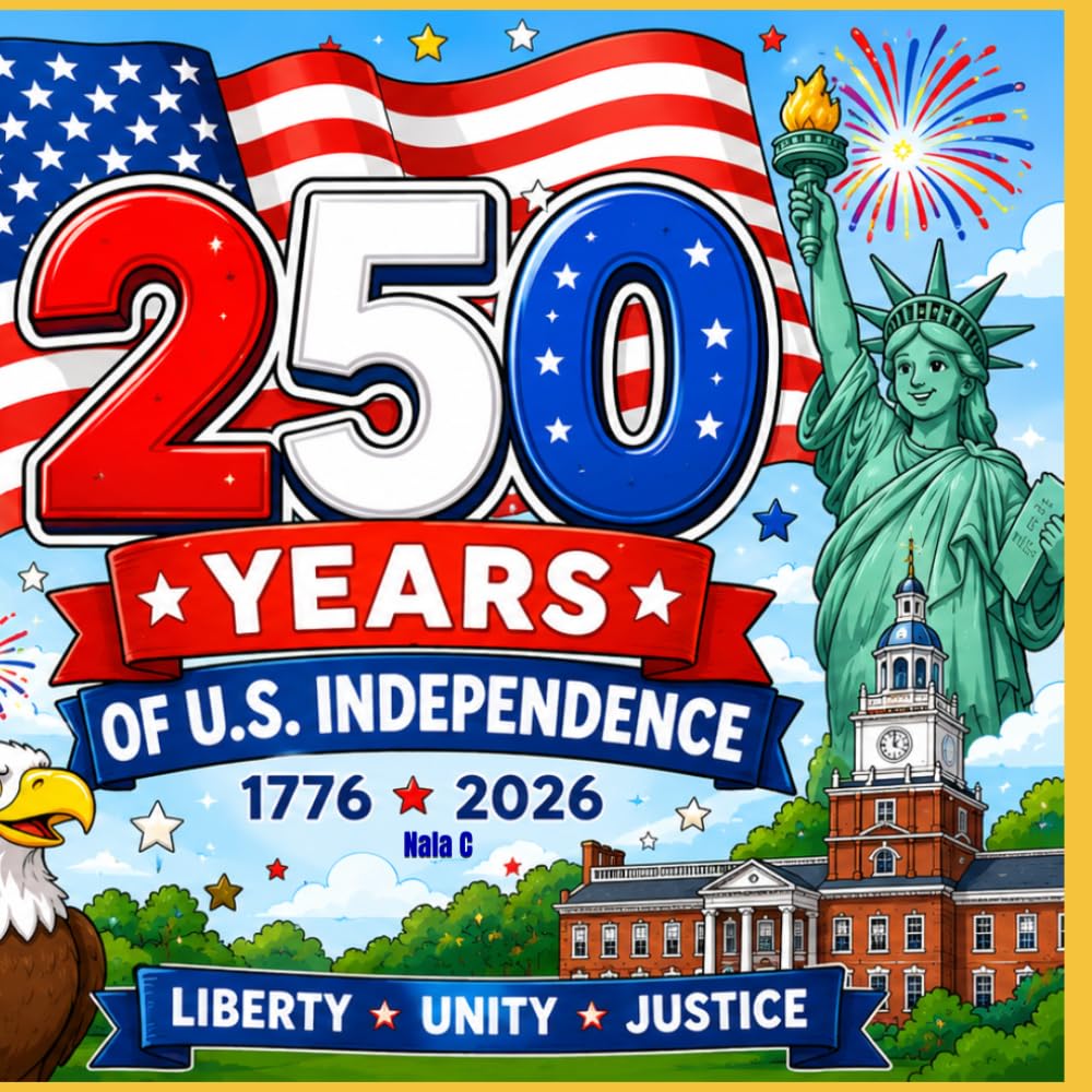 The 250th Anniversary USA Coloring Book for Kids: A Patriotic Coloring Adventure for Kids Celebrating 250 Years of Independence