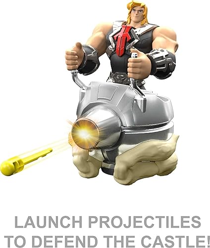 Miniatura 7 de Masters of the Universe y He-Man Playset, MOTU Castle Grayskull con puente levadizo, luces, 20 sonidos, blasters