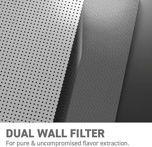 Miniatura 7 de asobu Coldbrew - Cafetera portátil con aislamiento al vacío de acero inoxidable de 1 litro, jarra de 18/8 sin BPA (rosa en polvo)