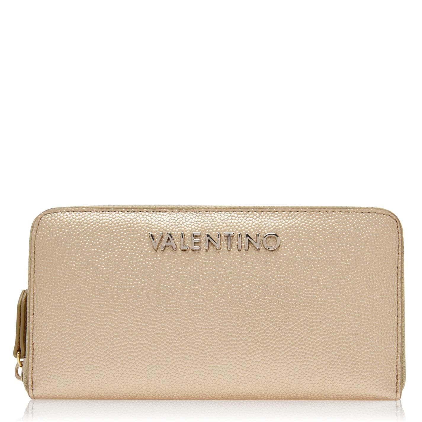 Valentino Purse Divina Zip Around Wallet Oro Gold-Coloured