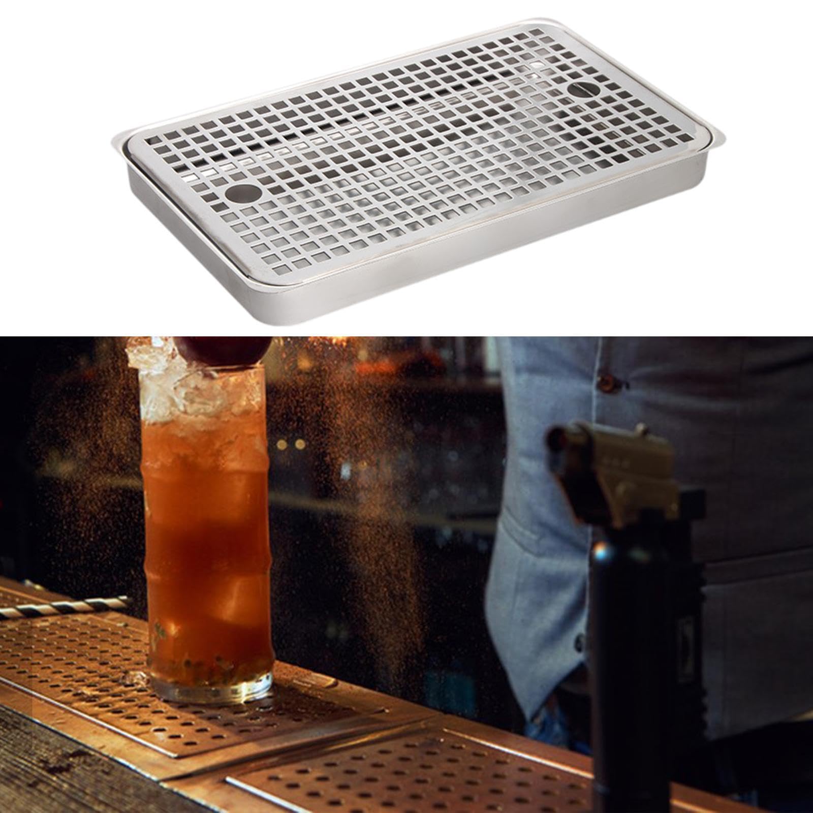 Dispensadores de Bebidas con Bandeja de Goteo para Cerveza, Bandeja de Goteo Desmontable para Barriles, Club de Casas de Té