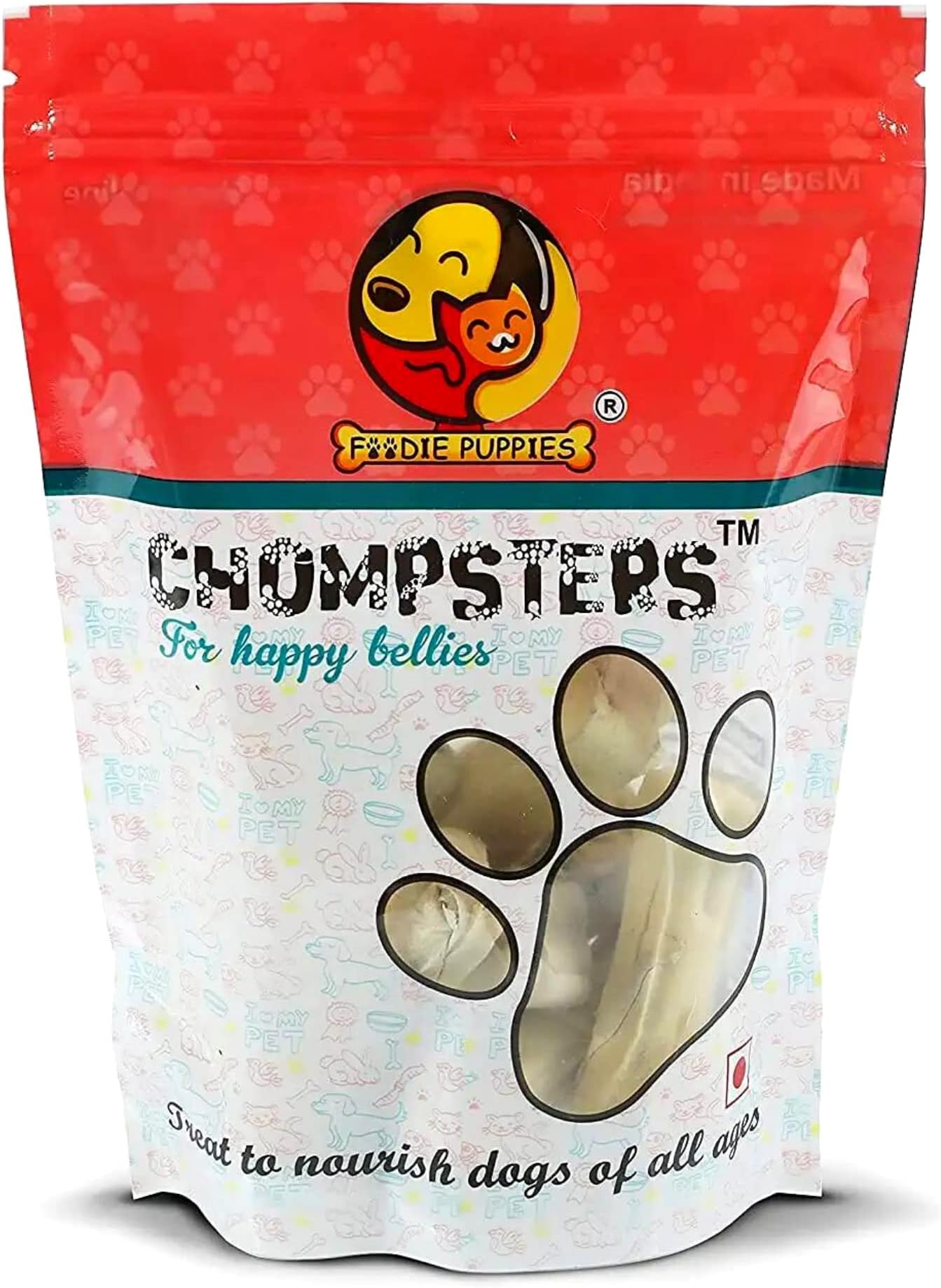 Foodie Puppies Chompsters Rawhide Pressed Bone Calcium Treat for Dogs - 5inch, 10Kg | 100% Natural Chew Bone | Dental Care | Suitable for All Life Stages