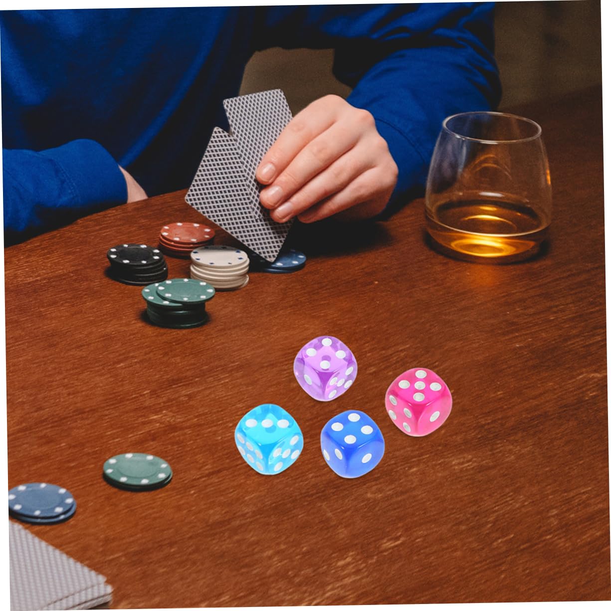 Abaodam 400 Pz Dadi trasparenti giochi di società dadi a più facce giochi da tavolo are a hi di oggetti di scena dei del o oggetto di o in acrilico