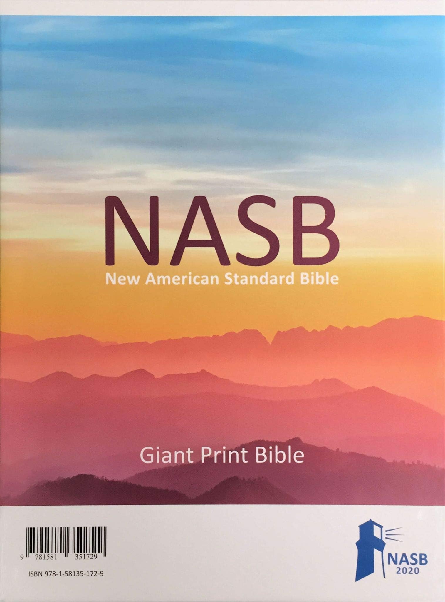 NASB Giant Print Bible, Maroon, Hardcover, 2020 text
