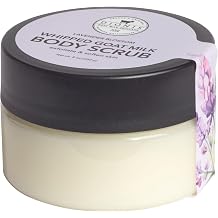 Dionis Whipped Goat Milk Body Scrub Hydrating Body & Foot Exfoliator, Smooths Skin, with Lactic Acid & Chamomile Extract, Safe for Sensitive Skin - Lavender Blossom 8 oz