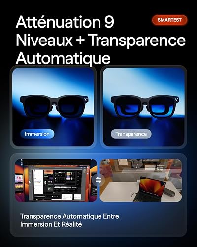 VITURE Beast Lunettes AR/XR, 174" 1200p 120Hz, 58° FOV, 1250 nits (Regular) - 7
