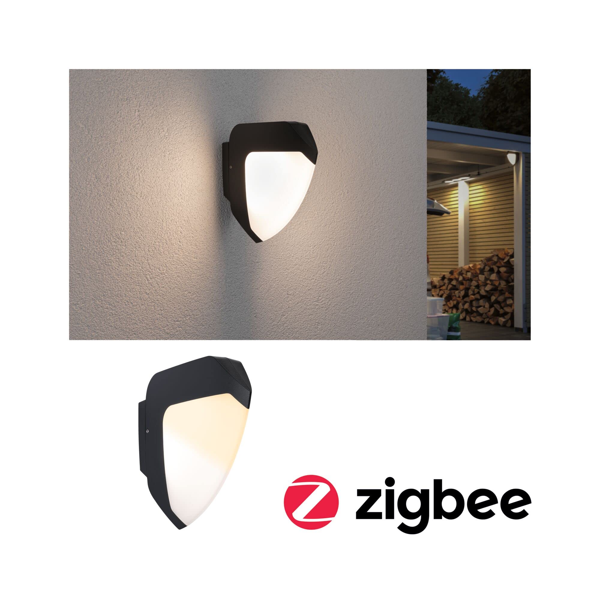 Paulmann 94516 LED outdoor luminaire wall luminaire Ikosea seawater resistant IP44 dusk/motion sensor warm white outdoor 3000K - Image 3