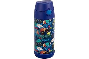 Snug Kids Water Bottle: Adventure-Ready for Little Truck Enthusiasts