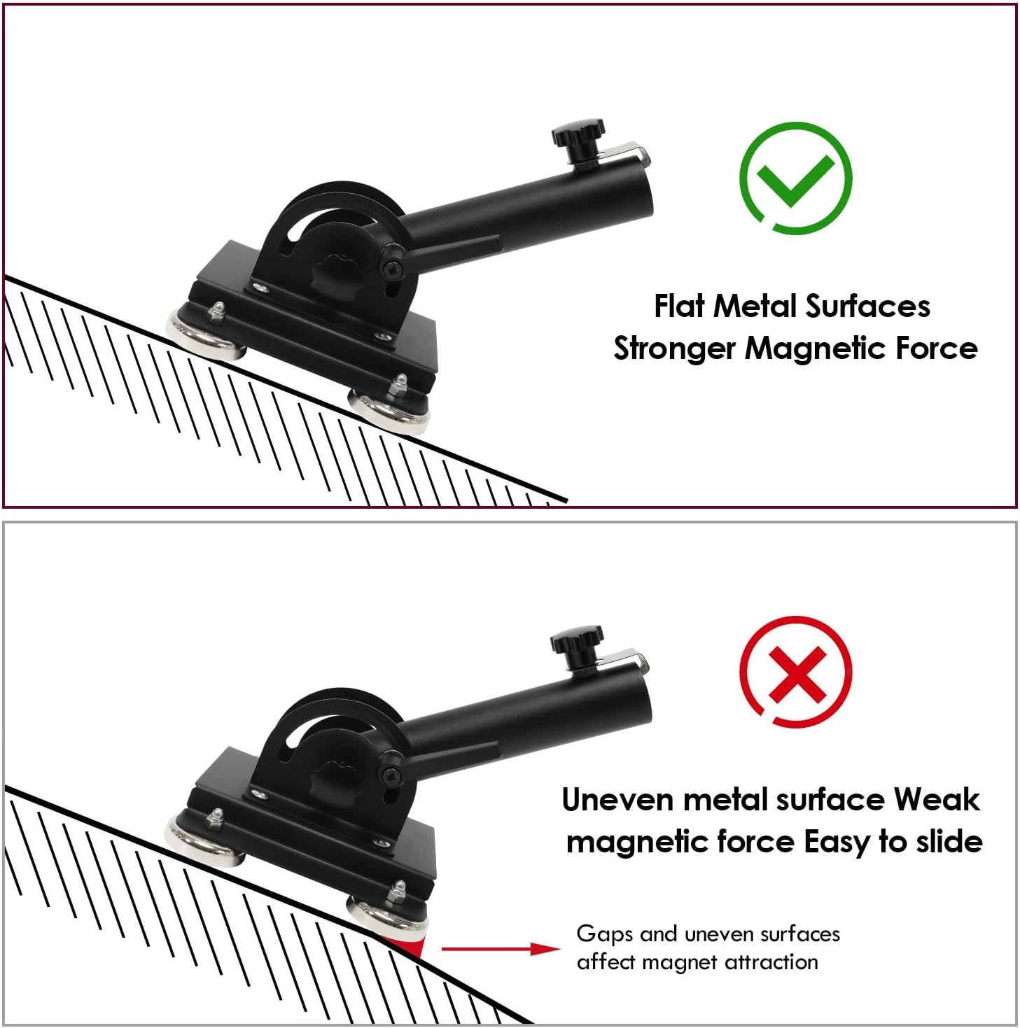 Magnetic Flag Pole Holder for 5th Wheel RV Hitch, Magnetic RV Flag Pole Mount, 180° Adjustable Angle, No-Drill Installation, Fit for 5th Wheel RV Hitch Camper and Trailer - Image 7