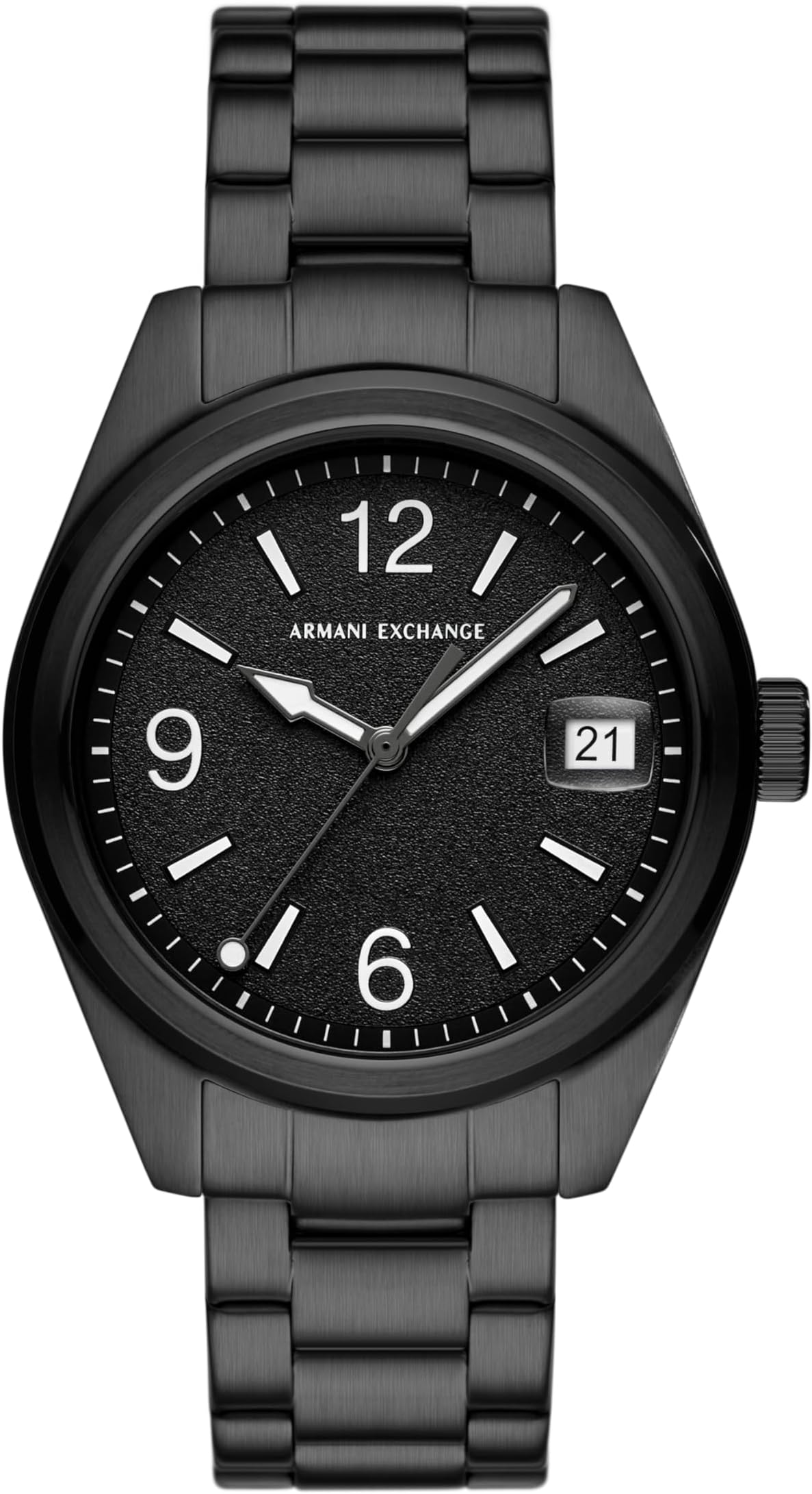 Armani ExchangeStainless Steel Analog Black Dial Men's Watch-Ax1422, Band Color:Black