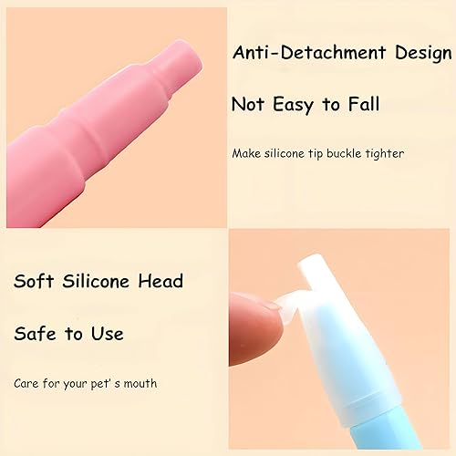 Vista 2 de Cat Pill Shooter, Pet Pill Dispenser with 2 Silicone Tips, Medicine Pill Pusher for Cats, Puppies and Small Animals Blue-One Pill Pusher