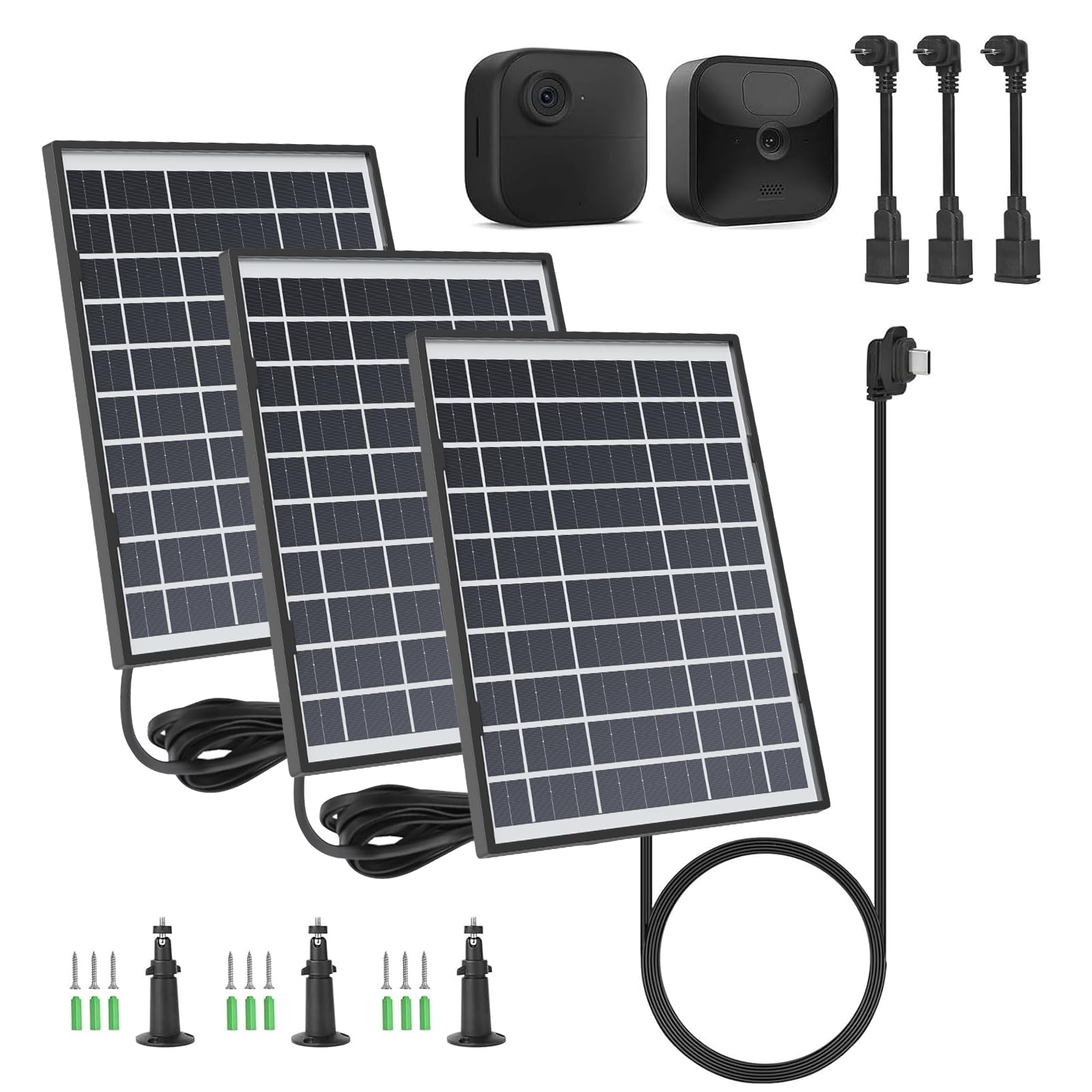 Amazon.com: iTODOS 3 Pack Solar Panel Compatible with Blink