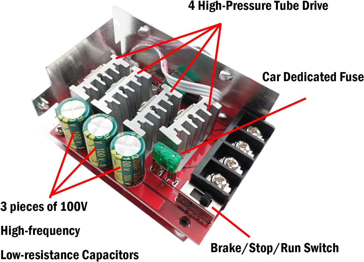 Regolatore Di Velocità Per Motore DC 12V-24V 30A - Modulo PWM Con Manopola, Per Ventole E Nastro Trasportatore - 2