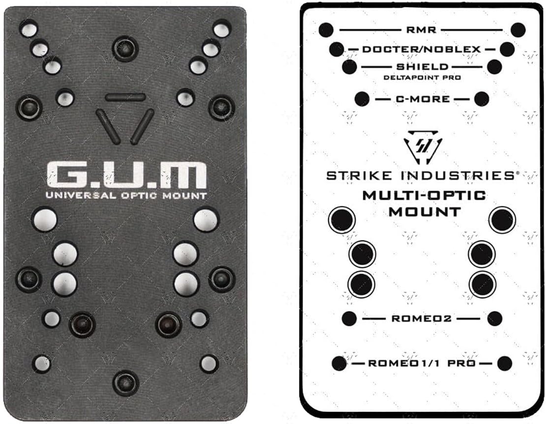 Strike Industries G.U.M. Universal Optics Mount for Glock Version 2, RMR Cut, SI-Glock-Gum-V2