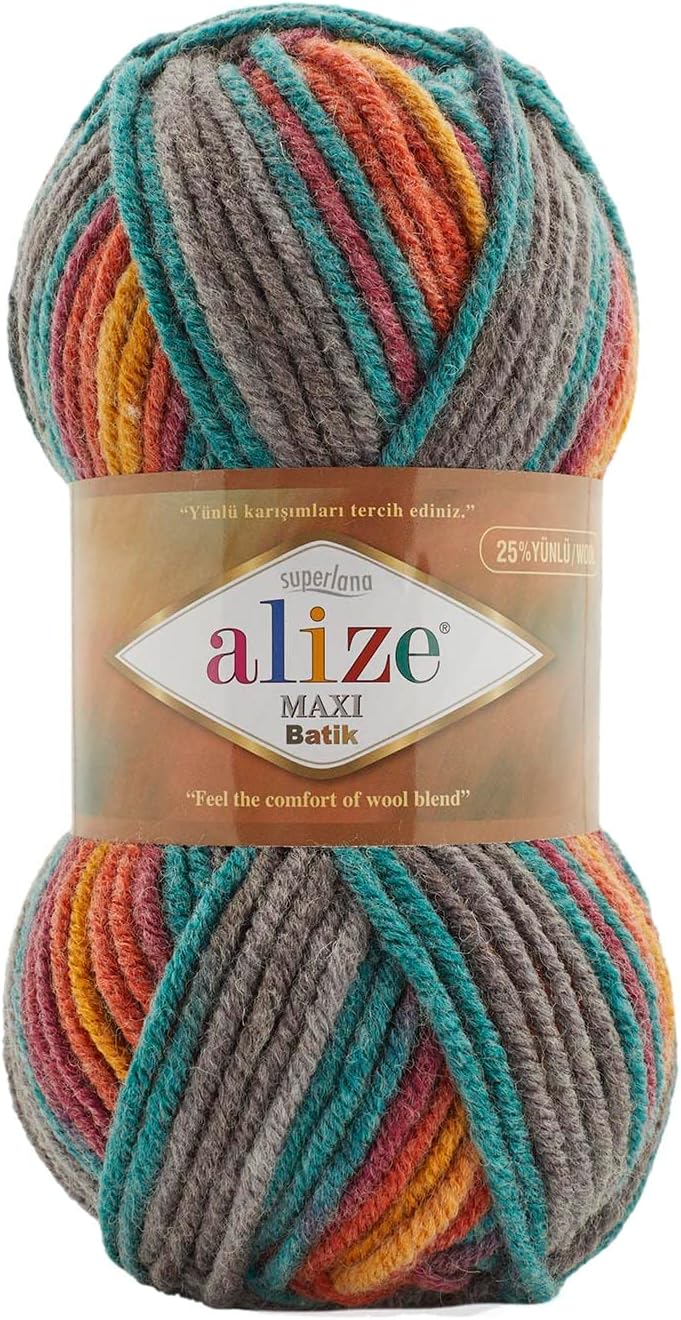 Alize Superlana Maxi Batik Super Chunky Shade 7830