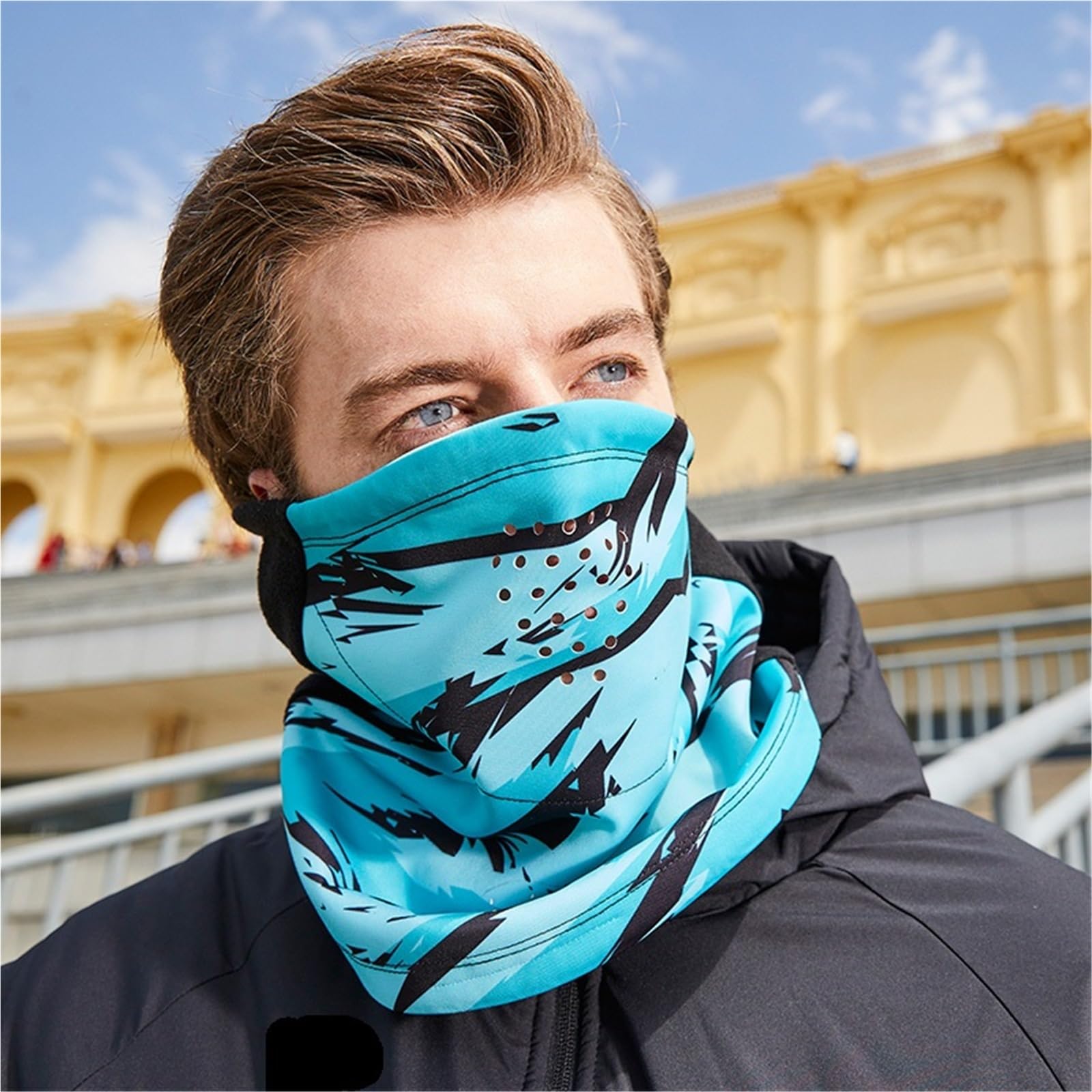 Máscara deportiva for el cuello for hombres y mujeres que corren y andan en bicicleta, máscara fría y cálida for entrenamiento de fútbol de invierno, cubierta de cuello a prueba de viento. Para Hacer