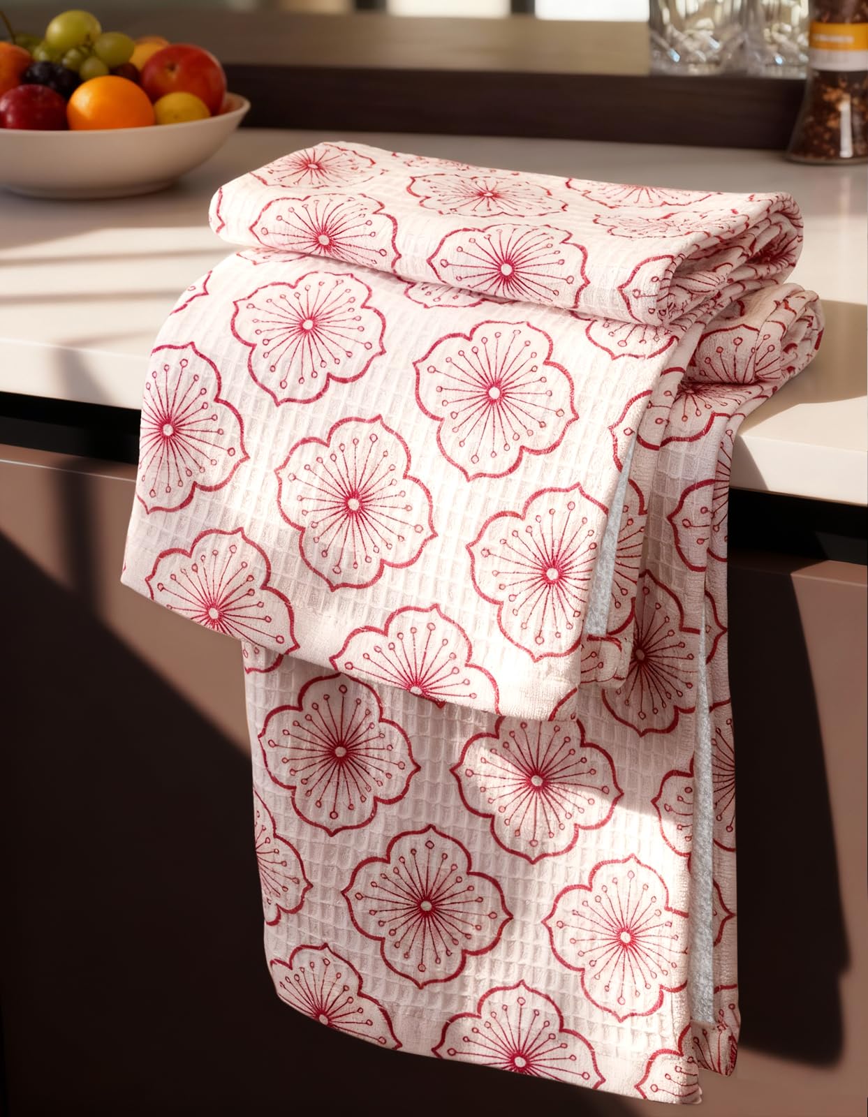 Miss Adola Cotton Waffle Kitchen Towels - dish cloths and dish towels | Mubboo