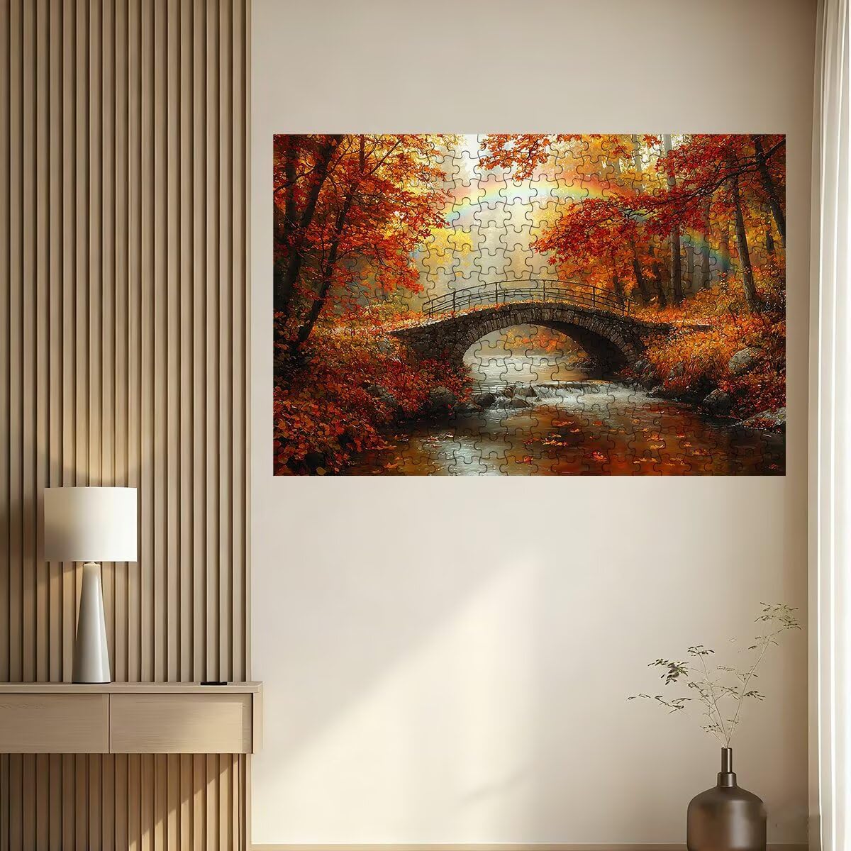 Puzzle 2000 Pezzi Autunno, Puzzle Arcobaleno per Adulti, Puzzles in Legno Intrattenimento Creativo, Divertimento, Puzzles Educativi Classici con Confezione di Alta Qualità Idea Regalo Donna -3510