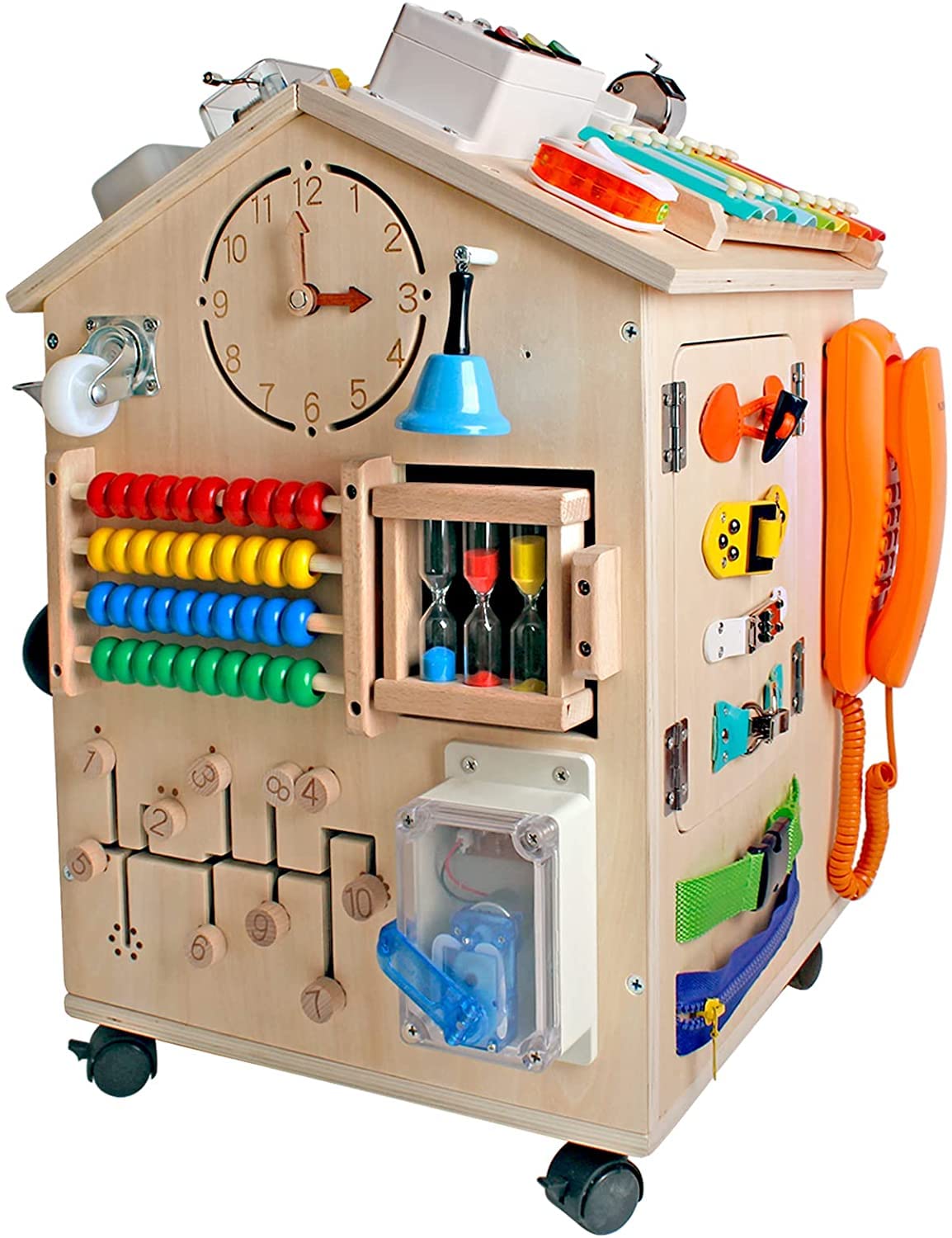 Buy 38in1 Wooden Montessori Busy Board House, PreSchool Learning