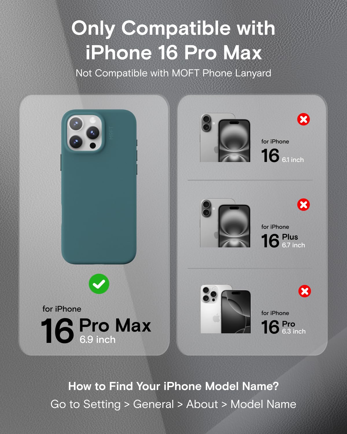 MOFT モフト SNAP CASE MOVAS iPhone 16 Pro MOFT Snap Case MOVAS™ for iPhone 16 Pro Max Case, Compatible
