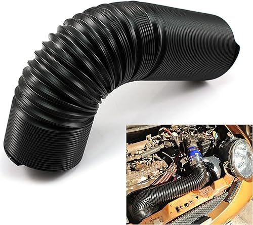 Identificación ajustable tubo de entrada de aire universal para automóvil de 2.992 in3 pulgadas, tubo de entrada turbo de entrada de tubo de