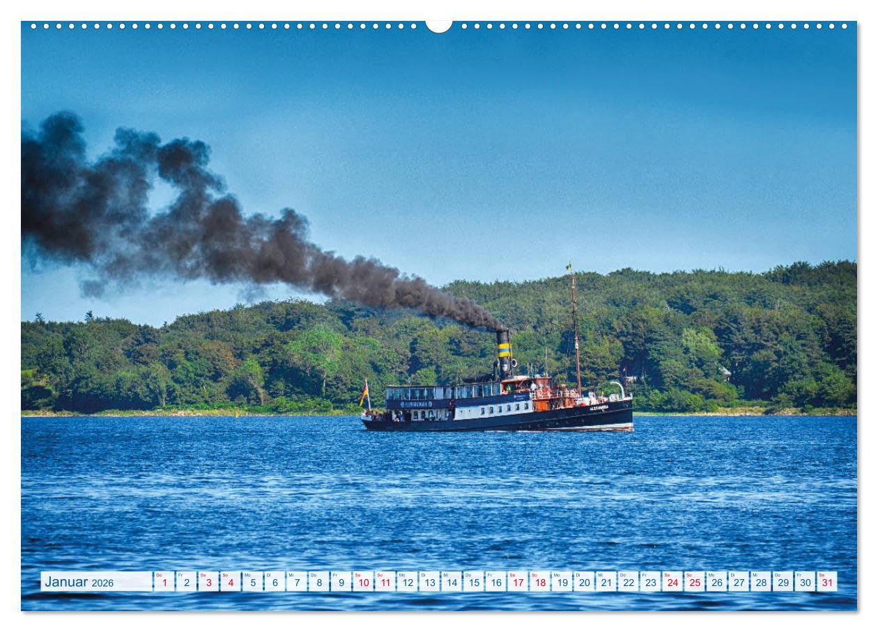 Flensburg Fjord (hochwertiger Premium Wandkalender 2026 DIN A2 quer), Kunstdruck in Hochglanz: Traumrevier, nicht nur für Segler (CALVENDO Orte)