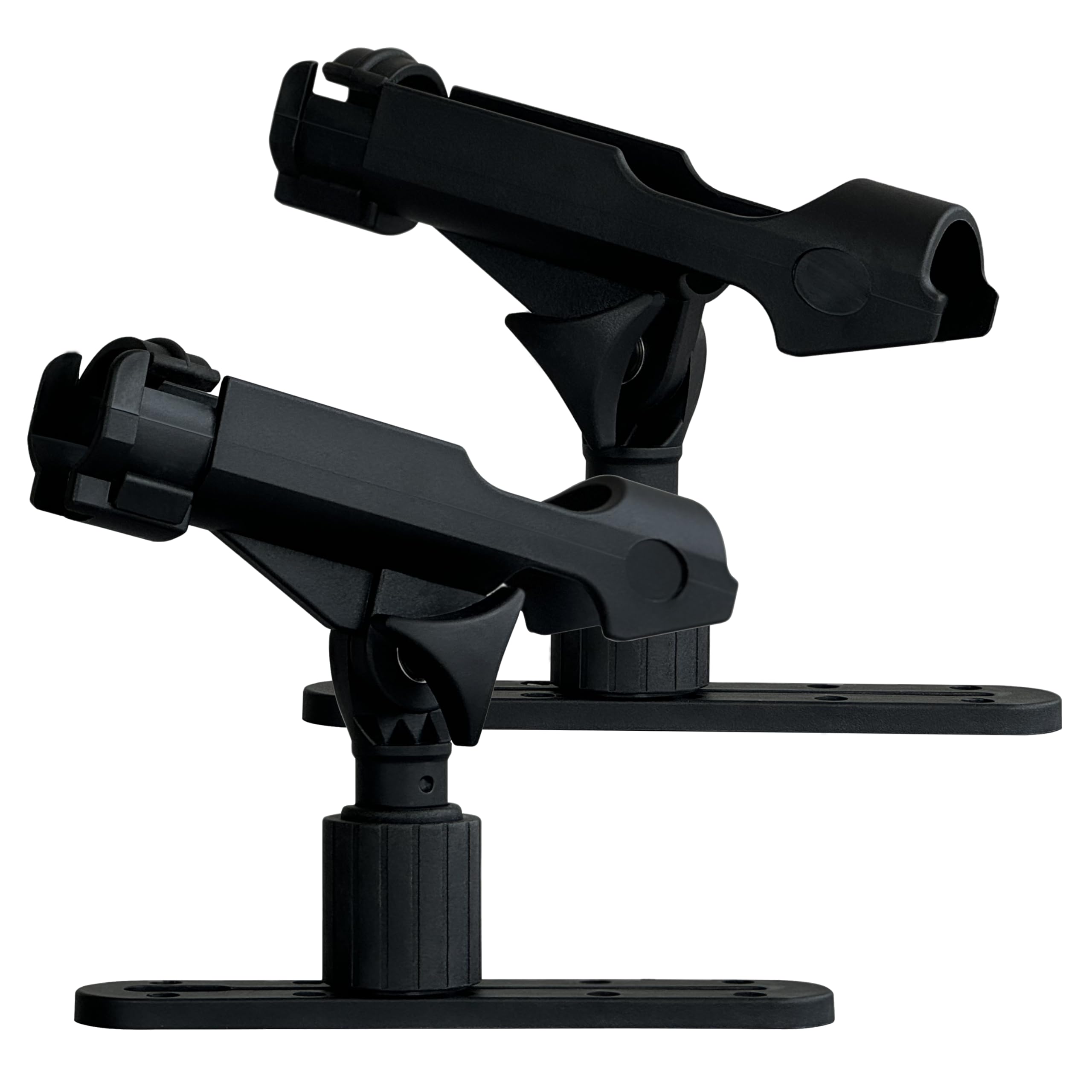 2 Pack Fishing Rod Holder with Track Mount Universal T-Shaped Screw Mounted on Rail for Kayak, Canoe, Fishing Boat