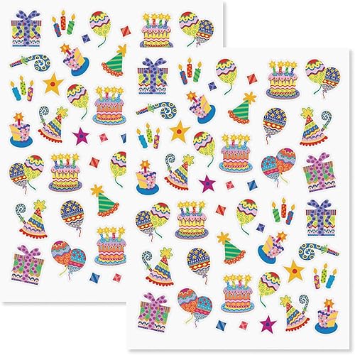 Miniatura 12 de Current Paquete variado de calcomanías temáticas para todo el año, 12 hojas, 178 calcomanías surtidas para niños, profesores, escuela, álbumes