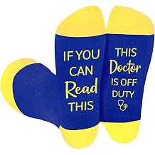 Doctor Gifts Doctors Day Appreciation Graduation Gifts for Eye Obgyn Doctor Dr Christmas Retirement Residency Match Day Medical Student Funny Novelty Socks for Women Men